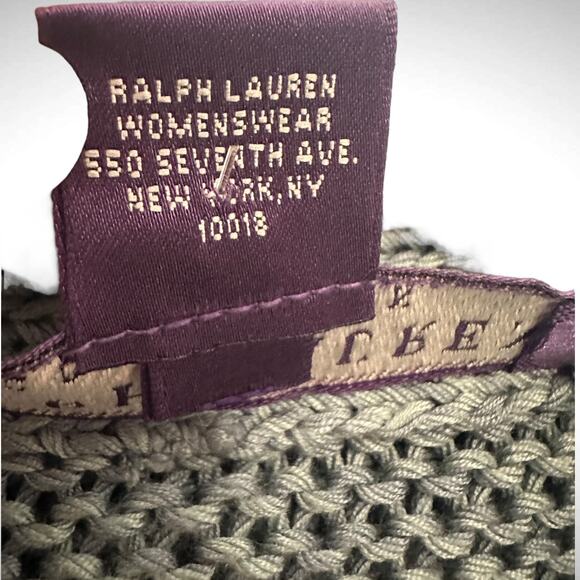 Ralph Lauren Purple Label Size S Silk Knit Waterfall Cardigan Sweater Blue Basic - Picture 9 of 14